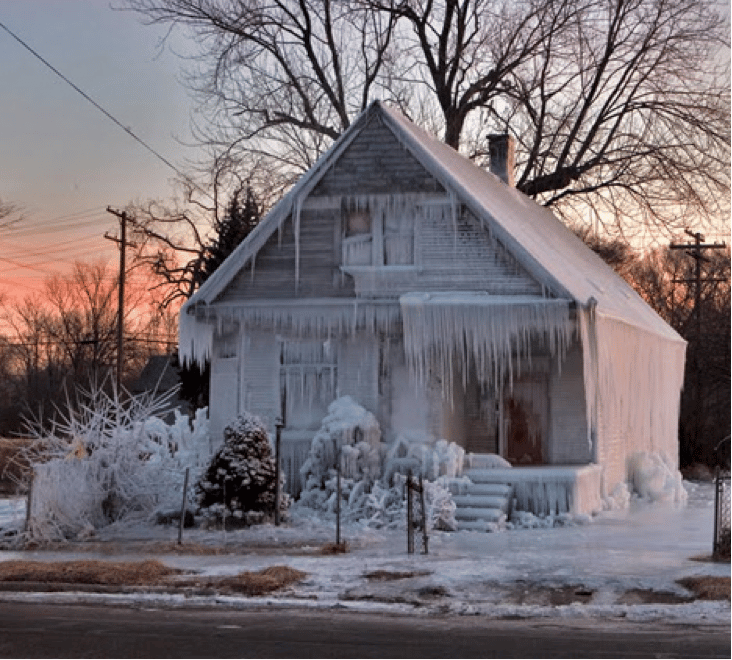 Frozen House Winter Maintenance