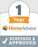 HomeAdvisor 1 Year Screened and Approved badge