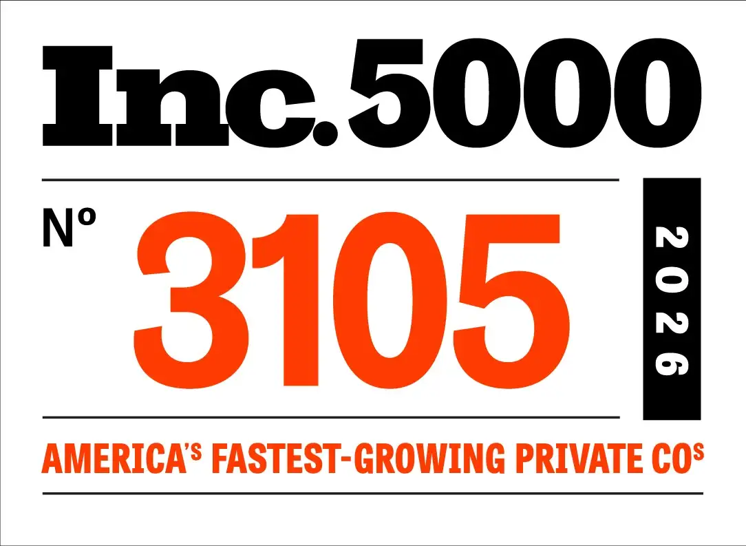 2026 Inc. 5000 award recognizing Akian as number 3105 among America's fastest-growing private companies